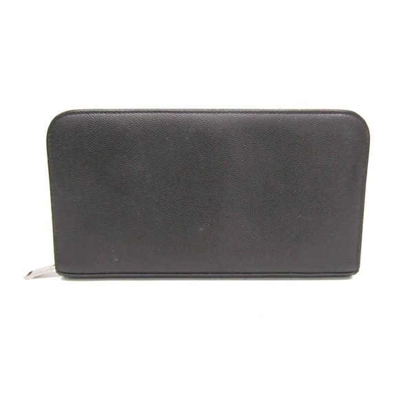 Saint Laurent Classic Round Zip Long Wallet 328558 Women,Men  Embossed Leather L - Picture 1 of 10